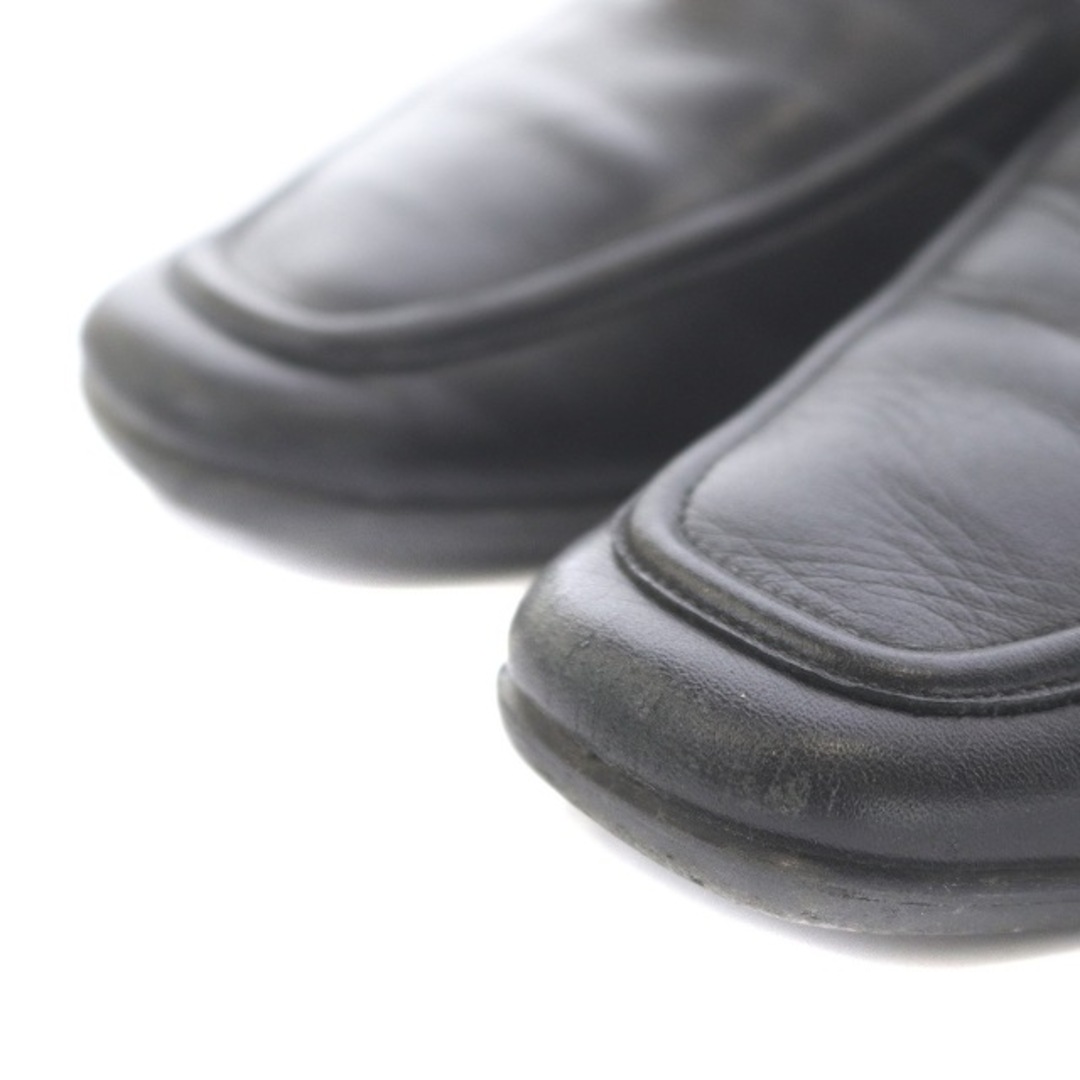 REGAL(リーガル)のリーガル ヒールローファー パンプス スクエアトゥ レザー 23 黒 7360 レディースの靴/シューズ(ローファー/革靴)の商品写真