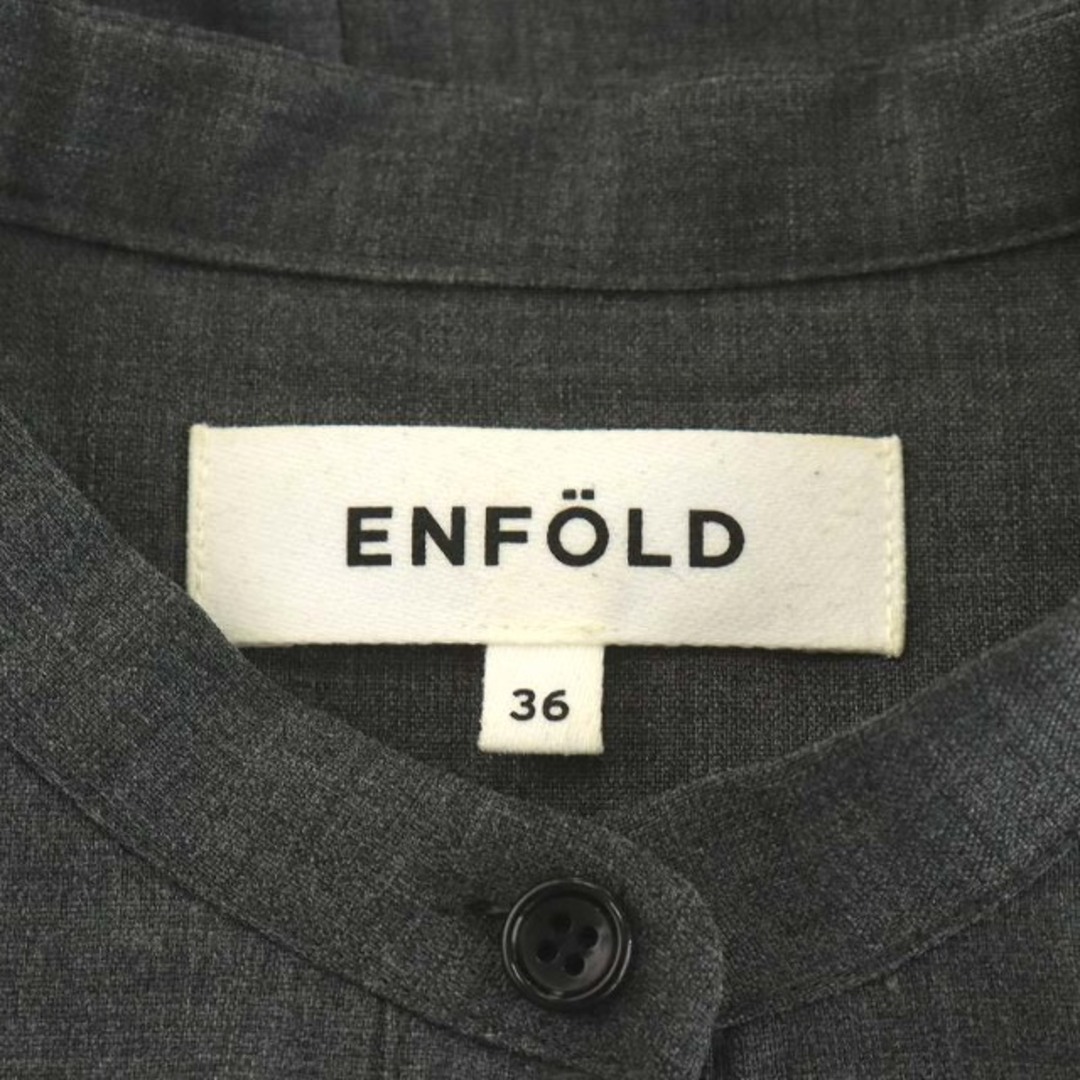 ENFOLD(エンフォルド)のエンフォルド ENFOLD 21SS オールインワン 半袖 36 S グレー レディースのパンツ(サロペット/オーバーオール)の商品写真