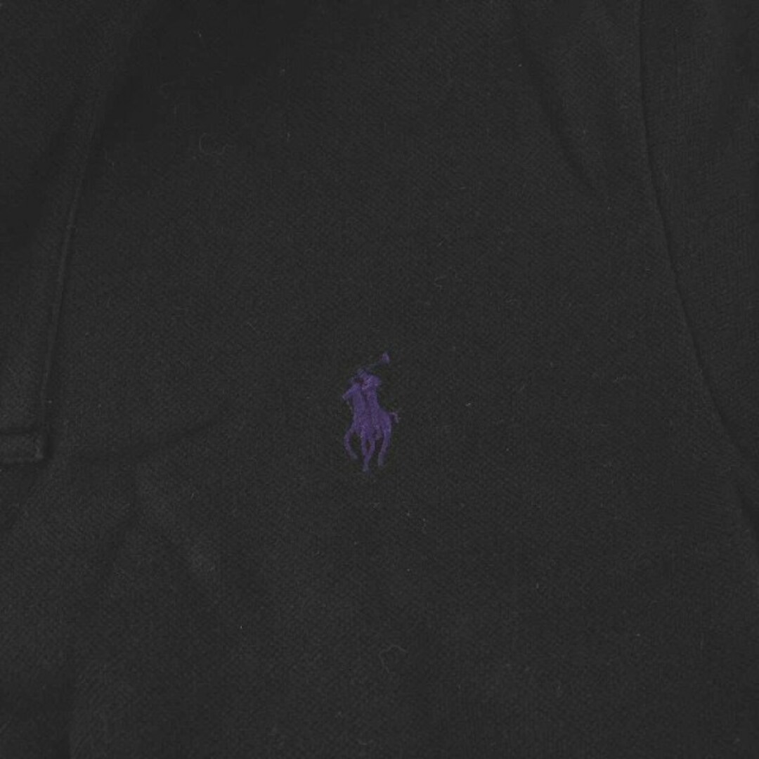 Ralph Lauren(ラルフローレン)のラルフローレン ポロシャツ スキニーフィット 半袖 コットン ロゴ刺繍 M 黒 レディースのトップス(ポロシャツ)の商品写真
