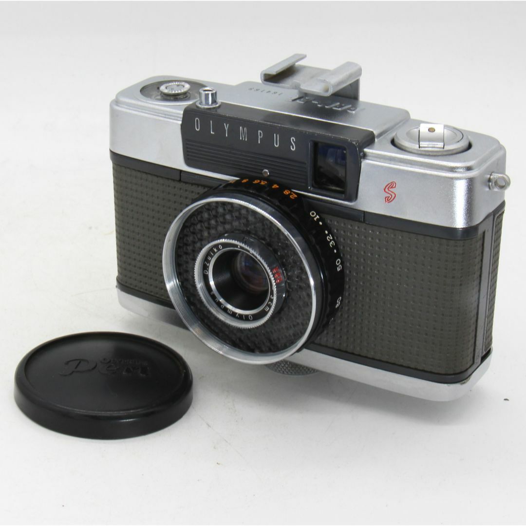 完動品】OLYMPUS PEN EES ハーフサイズフィルムカメラ 動作確認済-