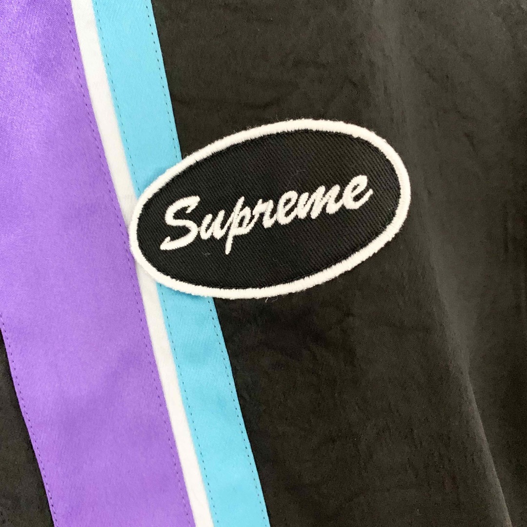 Supreme(シュプリーム)のSupreme Satin Zip Up S/S Work Shirt 黒 S メンズのトップス(シャツ)の商品写真