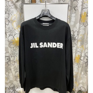 【新品】JIL SANDER　ロゴ プリント ロングTシャツ ブラック MサイズロゴロンＴT-SHI