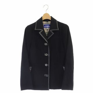 バーバリーブルーレーベル(BURBERRY BLUE LABEL)のバーバリーブルーレーベル テーラードジャケット シングル 4B 総裏地 38 黒(その他)