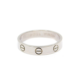 カルティエ(Cartier)のカルティエ ミニラブリング 指輪 Au750 K18 12号 ホワイトゴールド(リング(指輪))