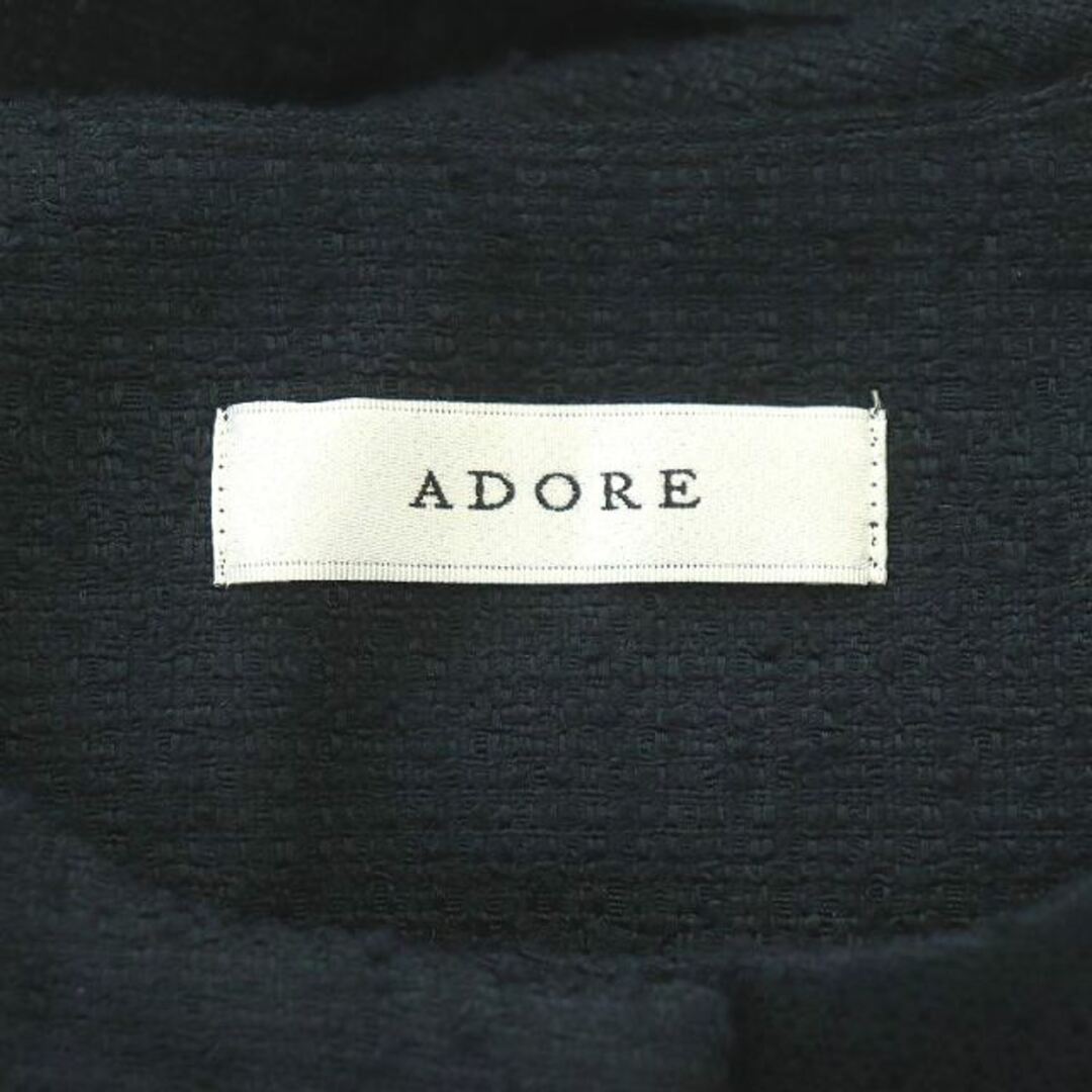 ADORE(アドーア)のアドーア 23SS サマーツィードワンピース ノースリーブ ロング ベルト付き レディースのワンピース(ロングワンピース/マキシワンピース)の商品写真