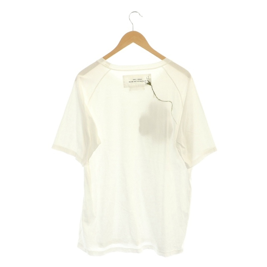 アマチ モチーフパッチ付きTシャツ カットソー 半袖 5 白 ホワイト 1