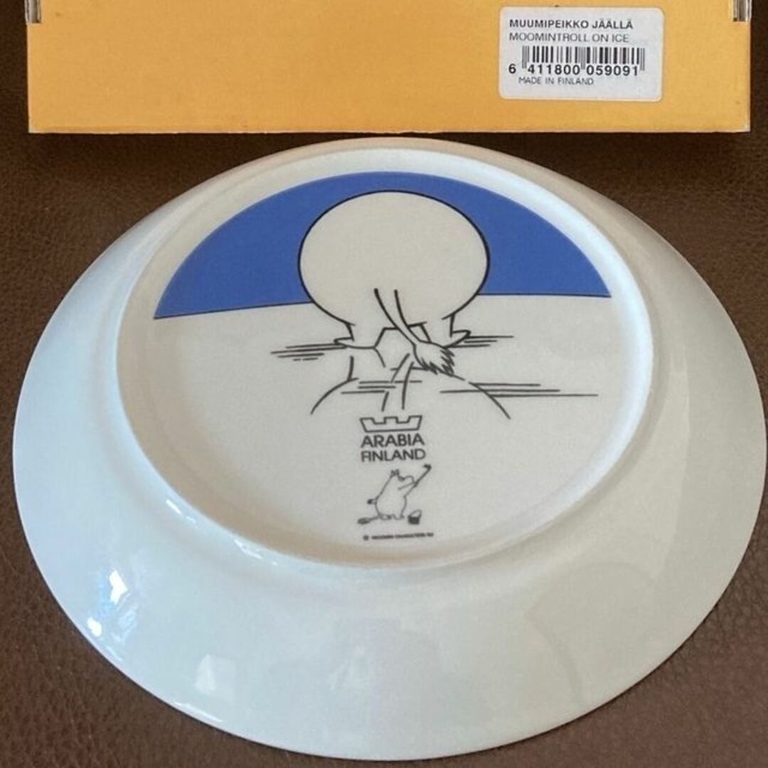 『希少』廃盤 ヴィンテージ　アラビア　ムーミン 絵皿　6枚　箱入りサイズ約12cm
