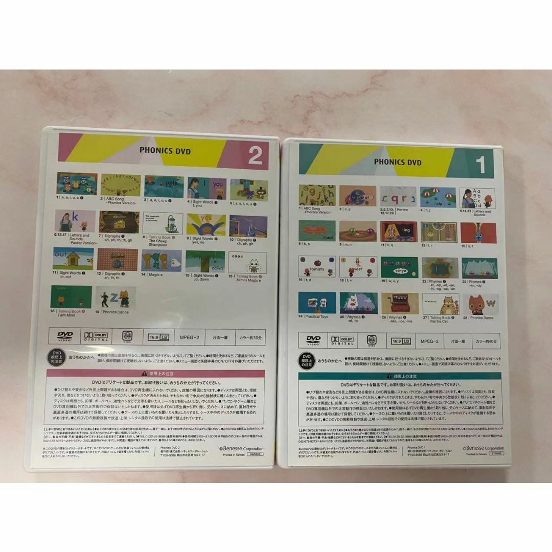 ワールドワイドキッズ フォニックス PHONICS DVD 1+2 の通販 by