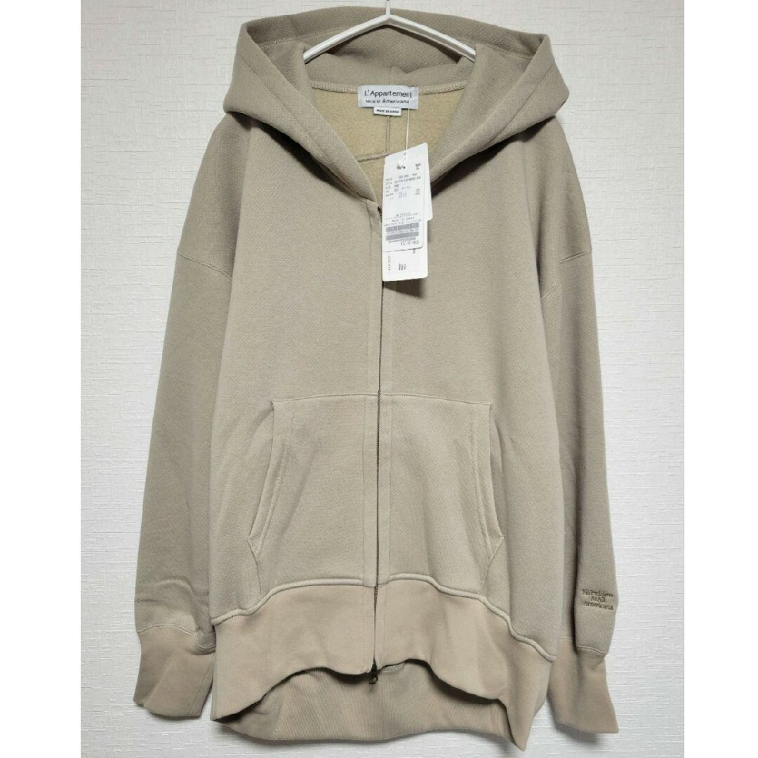 アパルトモン アメリカーナ WIDE FULLZIP HOODIE グレー