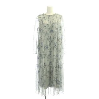 ジルスチュアート(JILLSTUART)のジルスチュアート 21SS チュールレースフラワーワンピース ロング 長袖(ロングワンピース/マキシワンピース)