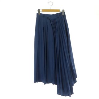 ルシェルブルー(LE CIEL BLEU)のルシェルブルー Asymmetric Pleated Skirt スカート 34(ロングスカート)