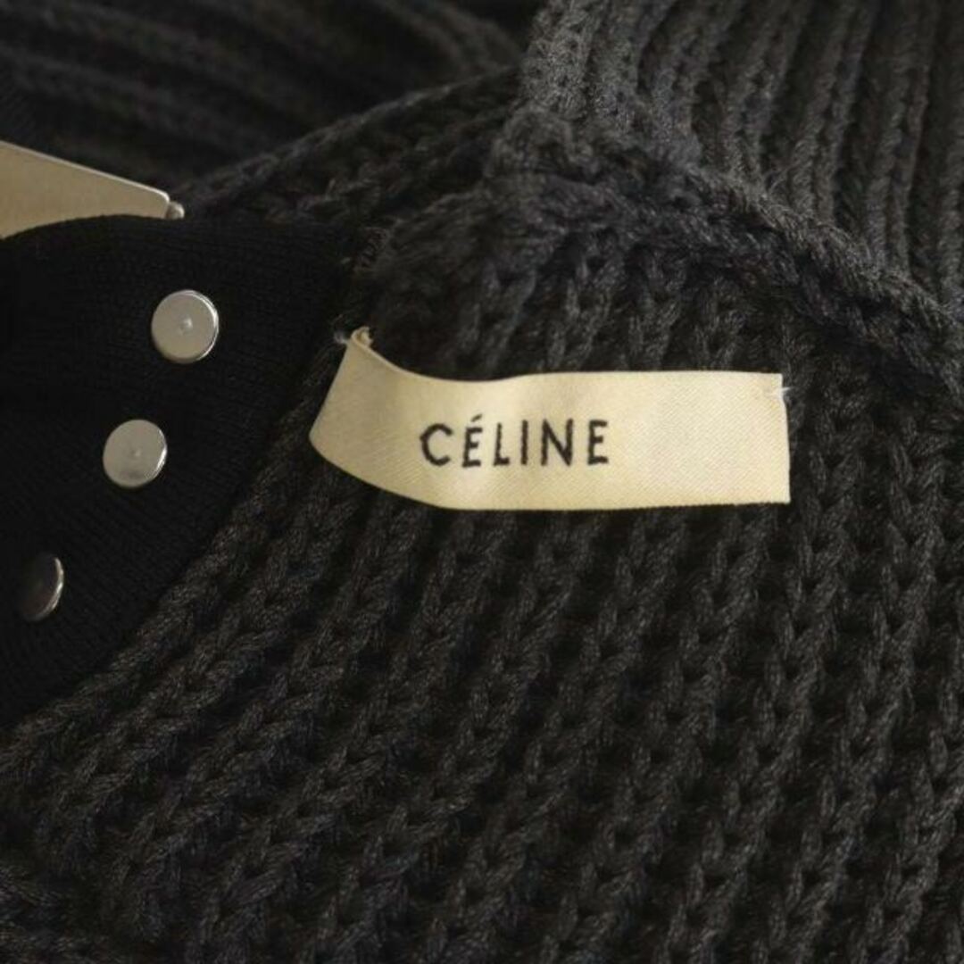 celine(セリーヌ)のセリーヌ フィービー期 バックベルトリボンノースリーブニット ベスト レディースのトップス(ベスト/ジレ)の商品写真