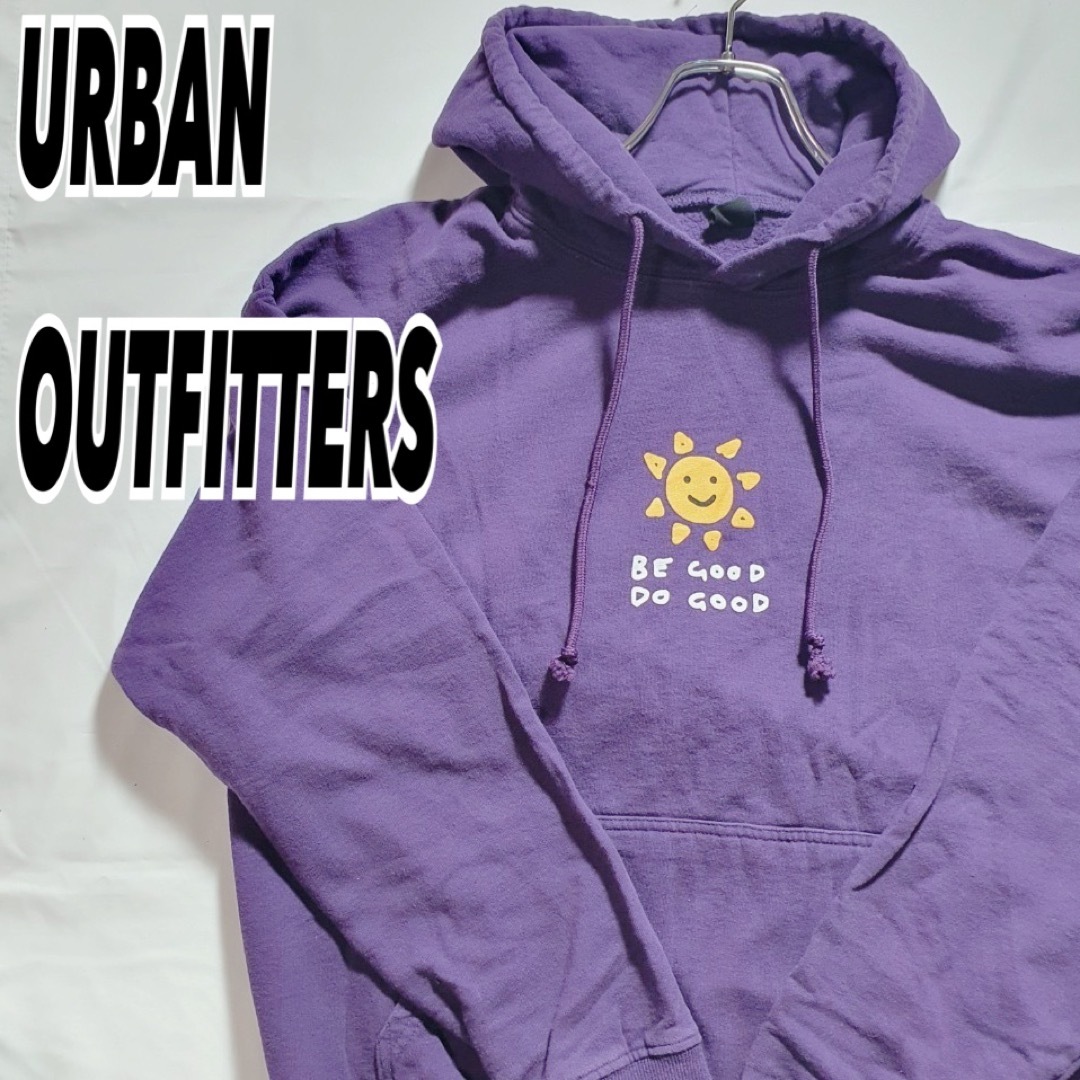 Urban Outfitters(アーバンアウトフィッターズ)のアーバンアウトフィッターズ メンズ プルオーバーパーカー パープル S 古着 メンズのトップス(パーカー)の商品写真