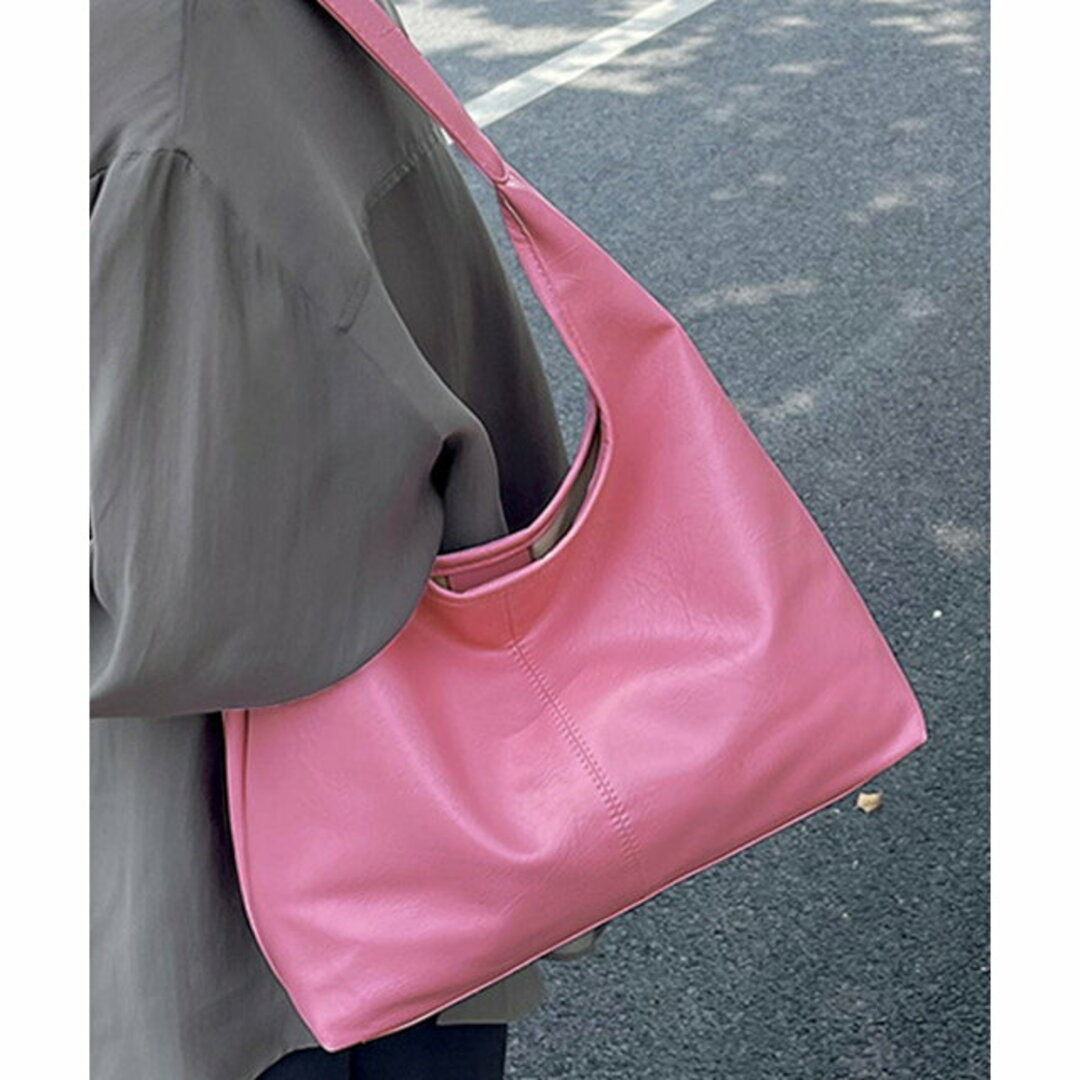 【ピンク】ワンショルダートートバッグ