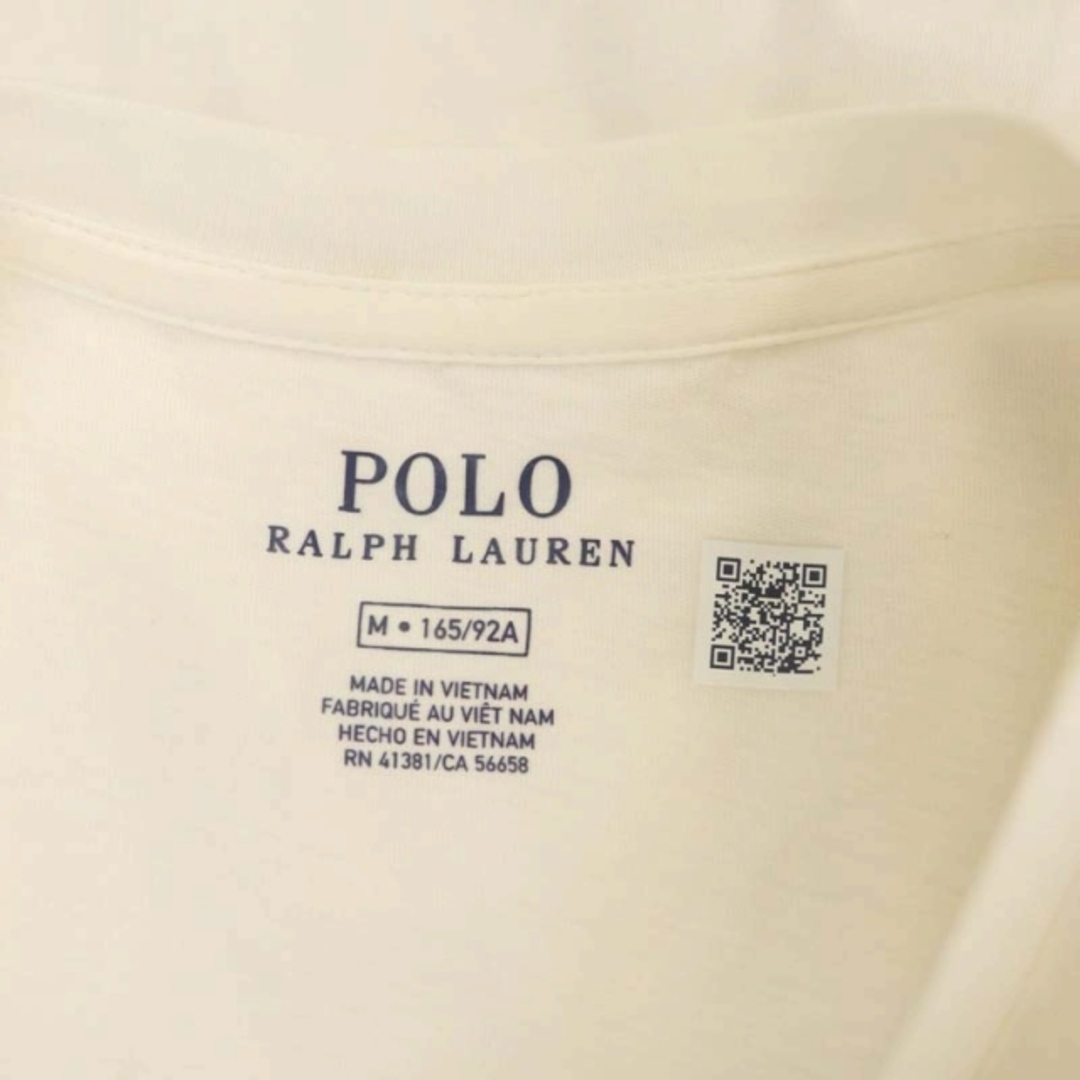 POLO RALPH LAUREN(ポロラルフローレン)のポロ ラルフローレン RLロゴレザーパッチ クルーネックTシャツ 半袖 M レディースのトップス(Tシャツ(半袖/袖なし))の商品写真