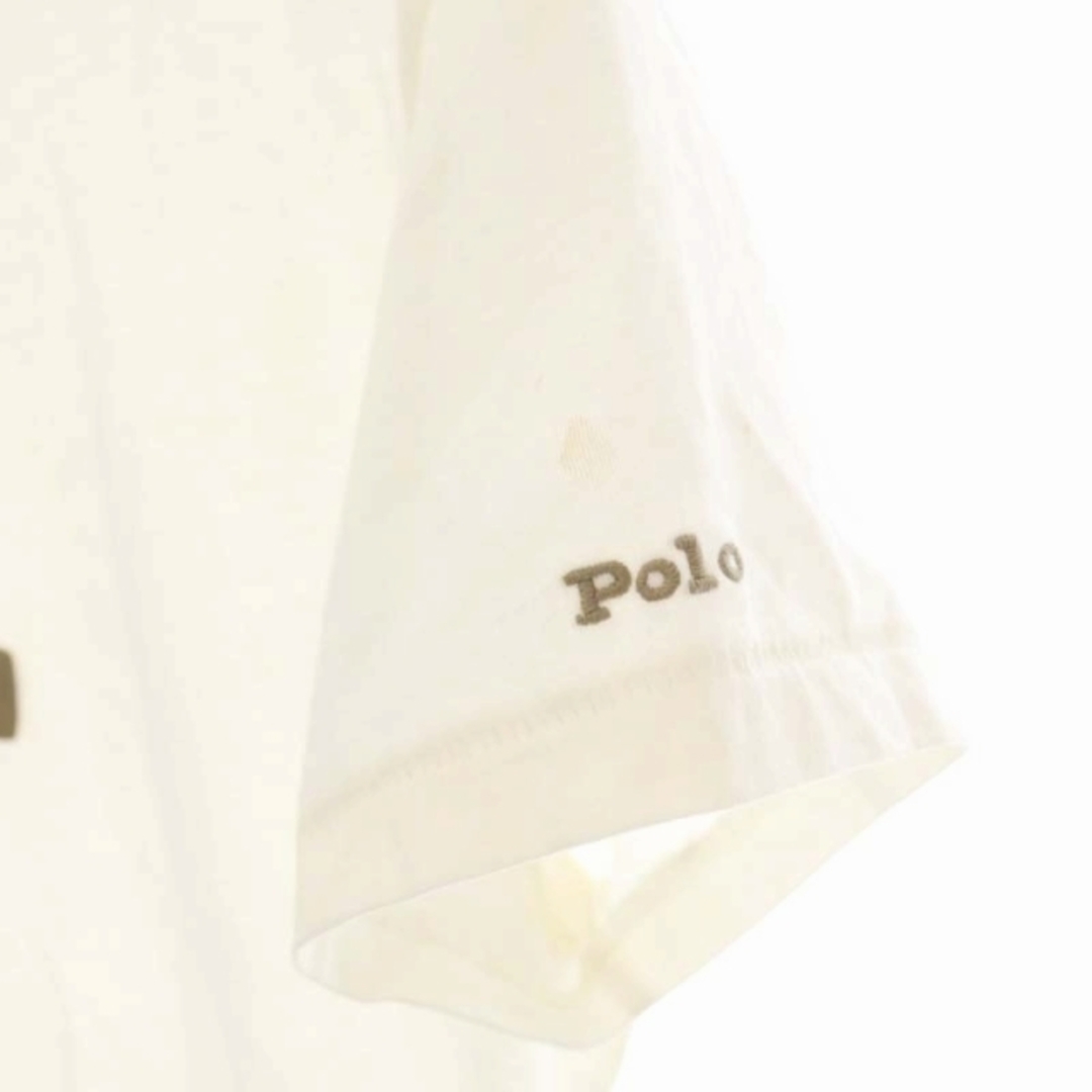 POLO RALPH LAUREN(ポロラルフローレン)のポロ ラルフローレン RLロゴレザーパッチ クルーネックTシャツ 半袖 M レディースのトップス(Tシャツ(半袖/袖なし))の商品写真