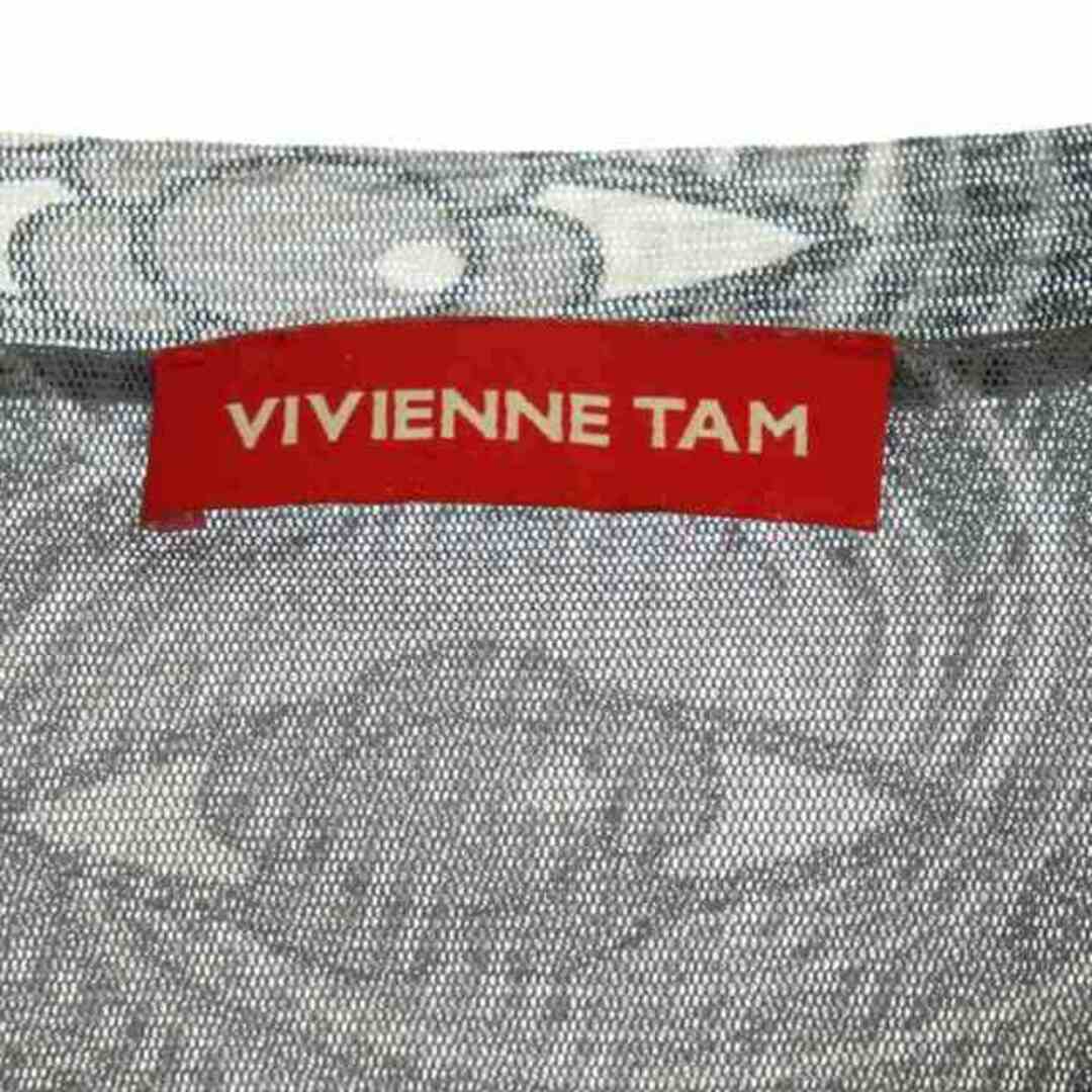 VIVIENNE TAM(ヴィヴィアンタム)のヴィヴィアンタム 23SS カットソー 長袖 プルオーバー シアー 総柄 40 レディースのトップス(カットソー(長袖/七分))の商品写真
