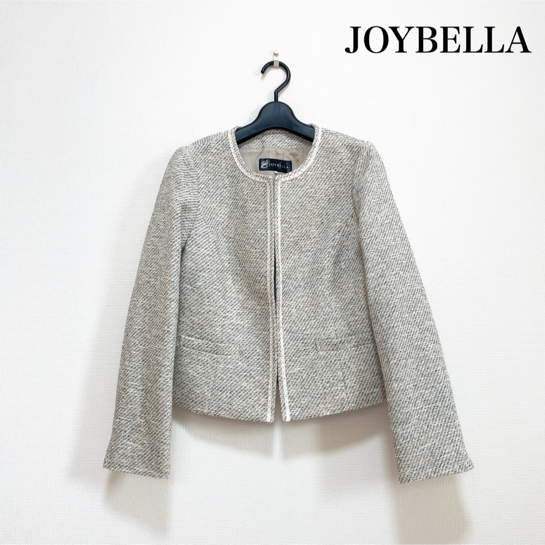 JOYBELLA ノーカラージャケット ツイード ラメ 大きいサイズ セレモニー