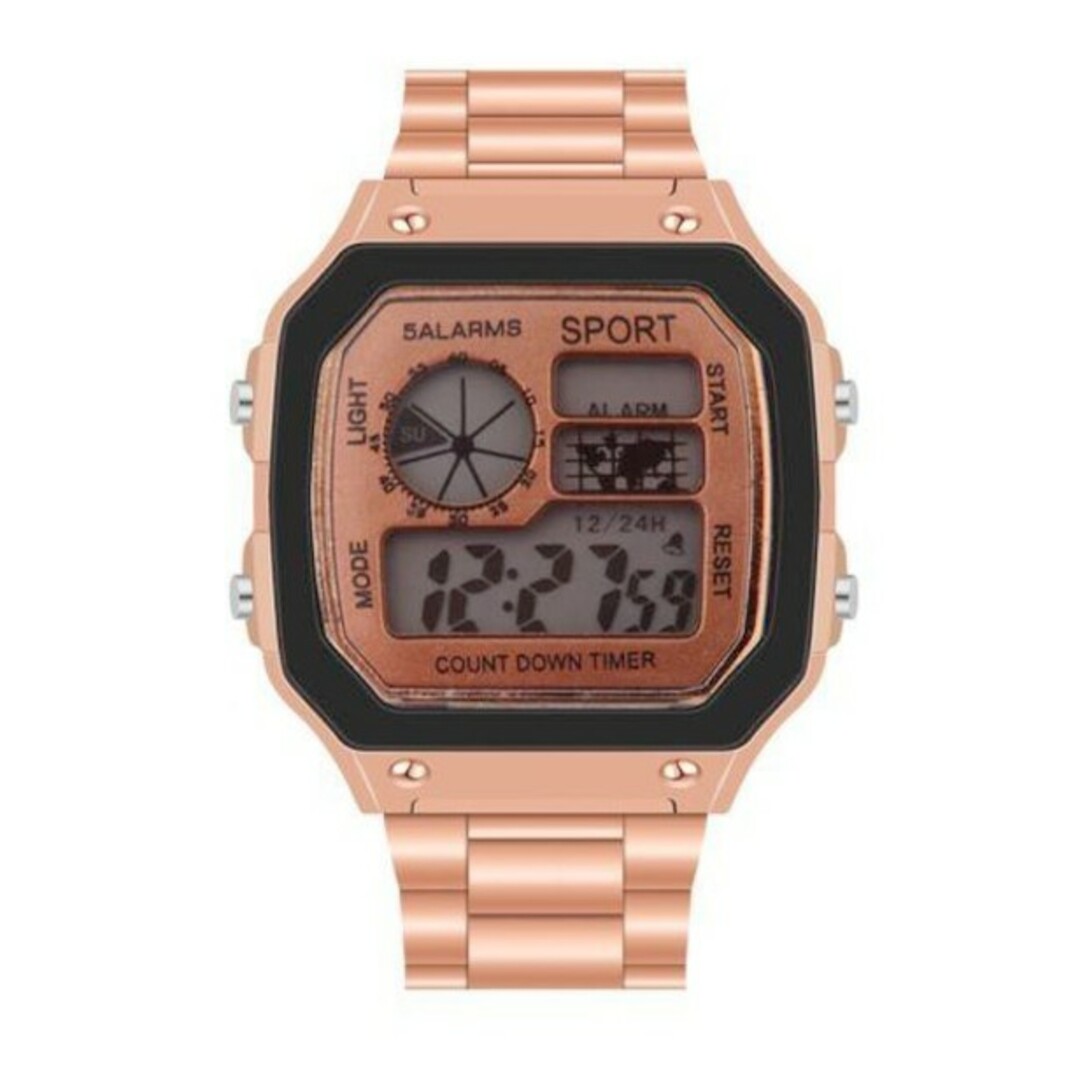 T280 スクエア メンズ 腕時計 デジタル クロノグラフ メンズの時計(腕時計(デジタル))の商品写真