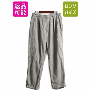 ラルフローレン(Ralph Lauren)の90s ポロ ラルフローレン グレンチェック スラックス パンツ 34 コットン(スラックス)