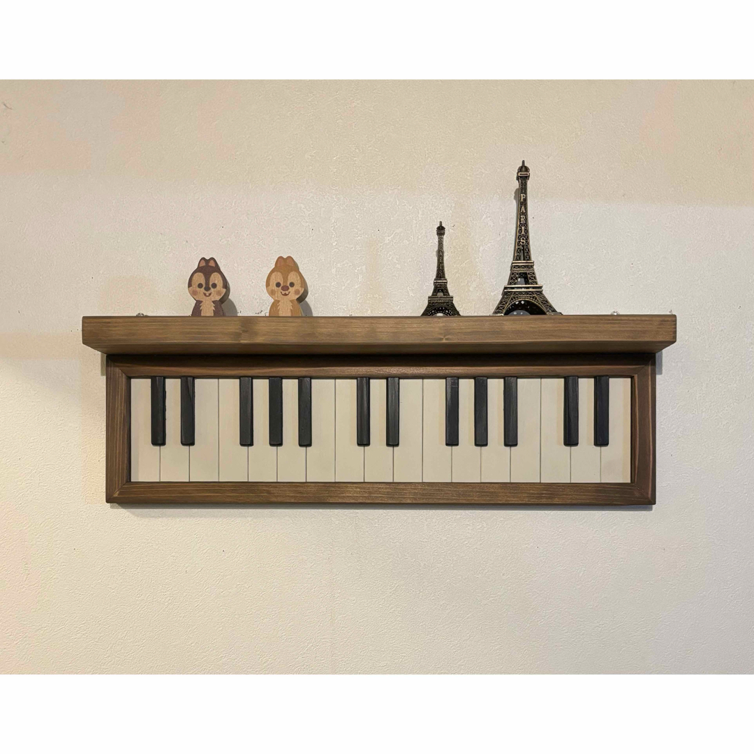 ピアノ 鍵盤 飾り棚 ディスプレイ ハンドメイドのインテリア/家具(インテリア雑貨)の商品写真