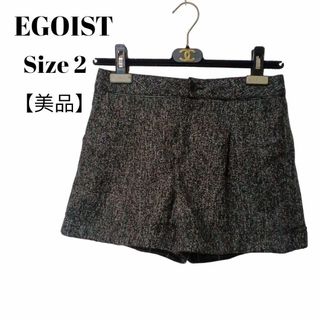 エゴイスト(EGOIST)の【美品✴️】EGOISTエゴイスト　ショートパンツハーフパンツ濃グレー飾ポケット(ショートパンツ)