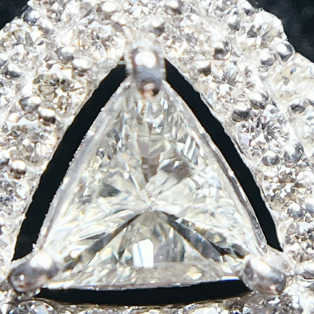 Tキラキラ ネックレス 天然ダイヤモンド 0.59ct プラチナ