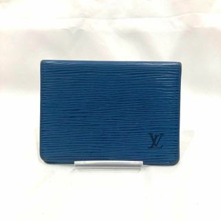 ルイヴィトン(LOUIS VUITTON)の最終価格！  ルイヴィトン LV エピ パスケース 定期入れ 青 ブルー 人気(名刺入れ/定期入れ)