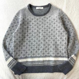 ユナイテッドアローズ(UNITED ARROWS)の美品 ユナイテッドアローズ ノルディック ニット セーター  毛ウール アンゴラ(ニット/セーター)