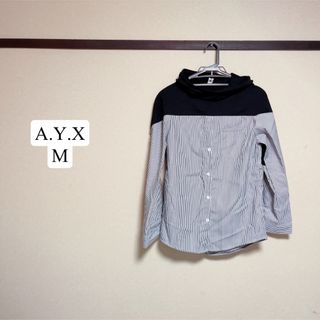 [新品]A.Y.X パーカーシャツ Mサイズ(パーカー)