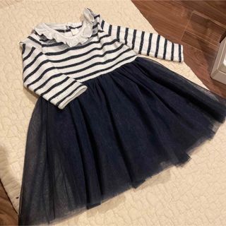 プチバトー(PETIT BATEAU)の【お値打ち】プチバトーワンピース（80cm）(ワンピース)