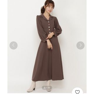 ウィルセレクション(WILLSELECTION)の【ウィルセレクション】オープンカラーコルセットワンピース(ロングワンピース/マキシワンピース)