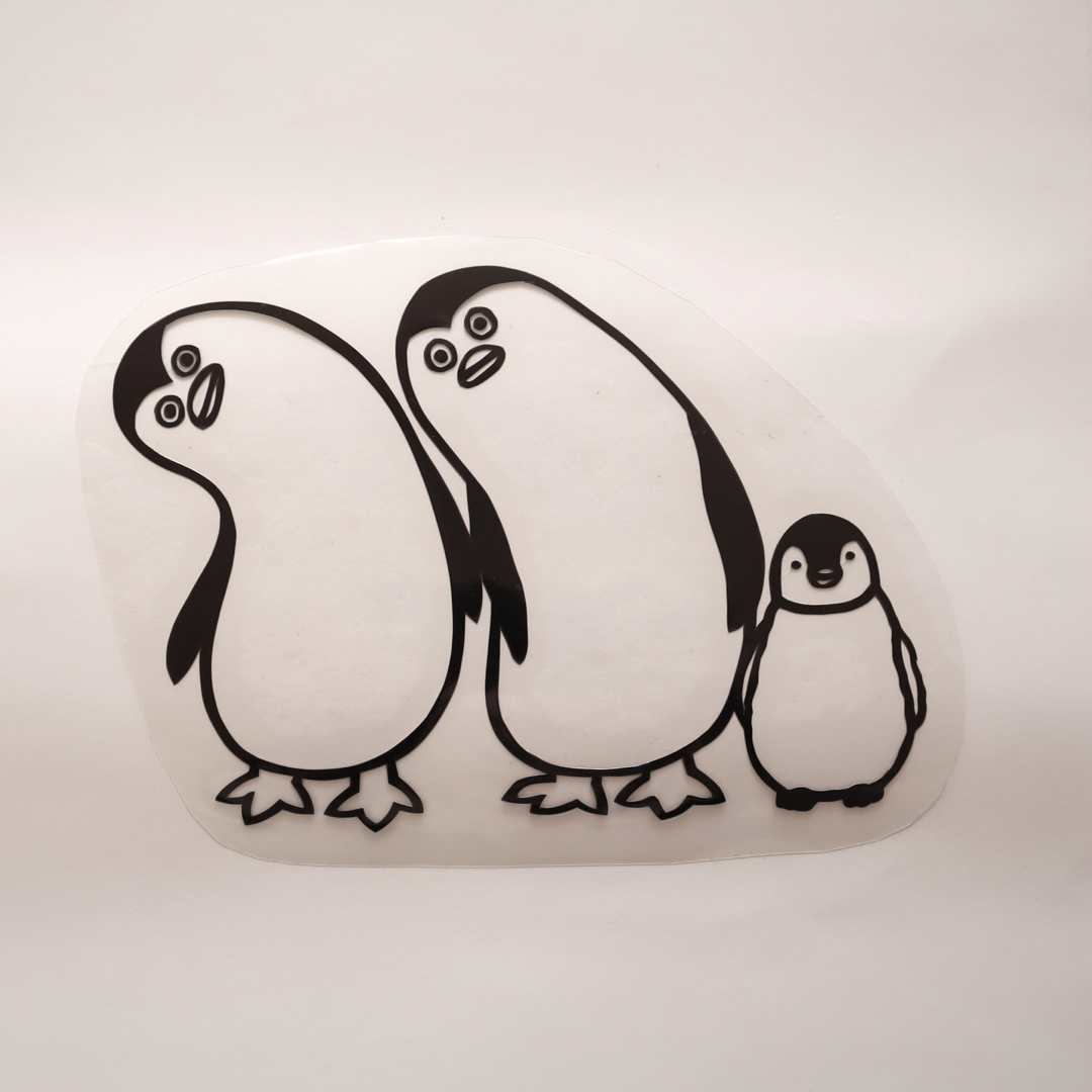 ペンギン布用ステッカー インテリア/住まい/日用品の文房具(シール)の商品写真
