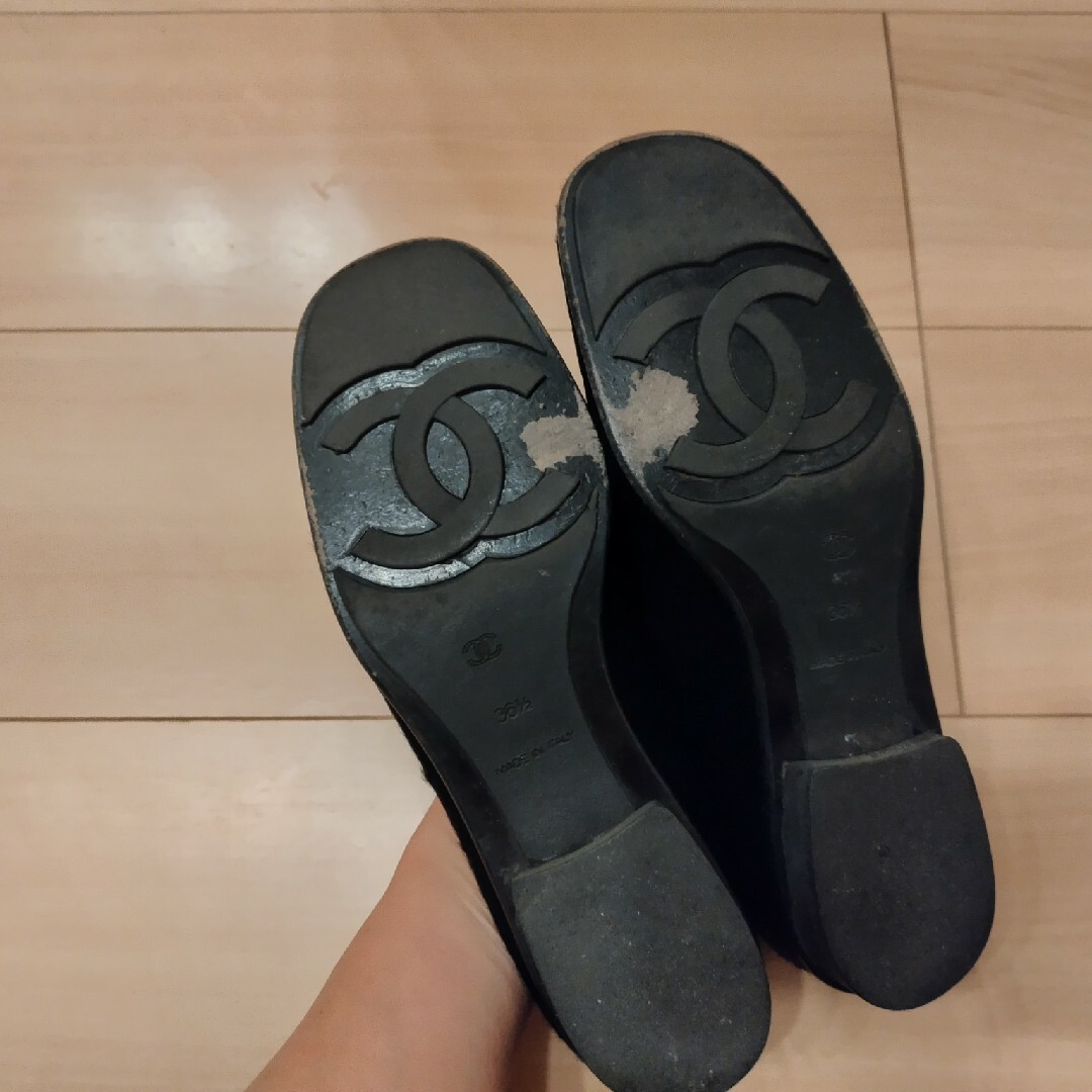 CHANEL ハラコ ローファー