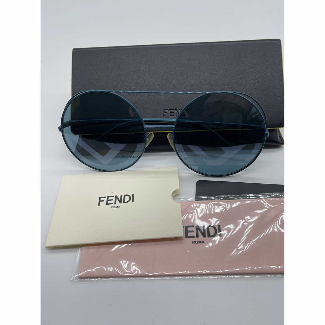 FENDI(フェンディ)の美品　フェンディ　Fロゴレンズ　ラウンドサングラス　丸型　FF0285 メンズのファッション小物(サングラス/メガネ)の商品写真