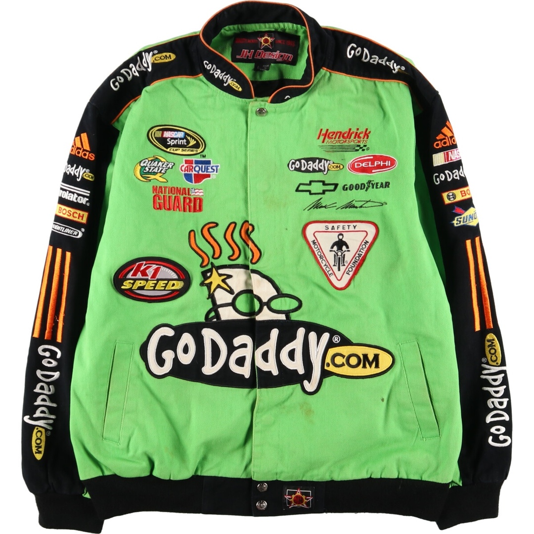 JH Design NASCAR ナスカーGoDabby レーシングジャケット メンズXL /eaa383304