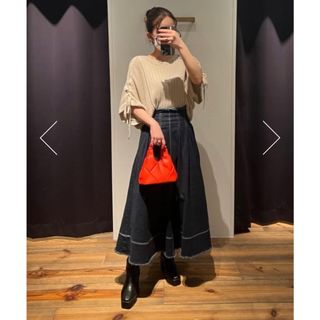 アズールバイマウジー(AZUL by moussy)の2WAY SHOULDER LACE-UP KNIT ニットトップス アズール(ニット/セーター)