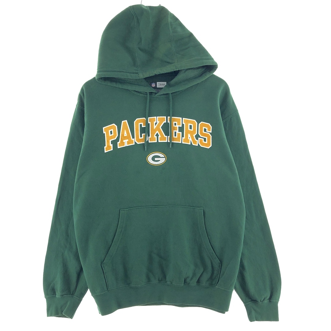 NFL TEAM APPAREL NFL GREEN BAY PACKERS グリーンベイパッカーズ スウェットプルオーバーパーカー メンズXL /taa001081