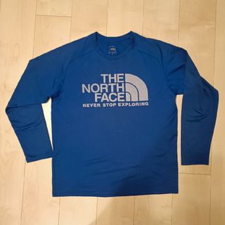 ザノースフェイス(THE NORTH FACE)のTHE NORTH FACE ロンT 長袖Tシャツ 青(Tシャツ/カットソー(七分/長袖))