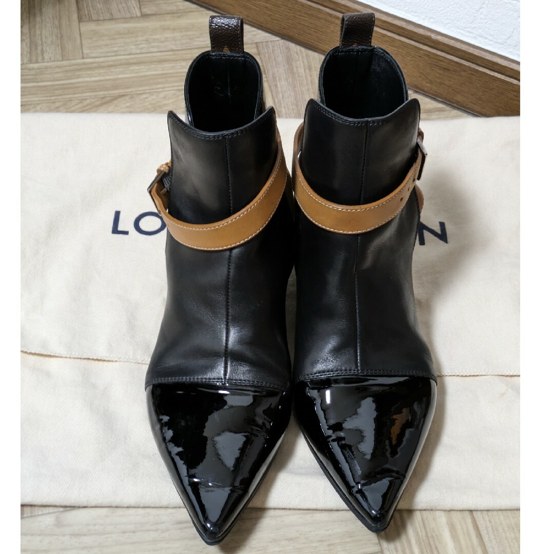LOUIS VUITTON - LOUIS VUITTON ブーツ ヌメ革 モノグラムの通販 LOUIS VUITTON - LOUIS VUITTON ブーツ ヌメ革 モノグラムの通販