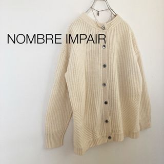 NOMBRE IMPAIR  ブロークンツイル ポンチョコート　カーキ