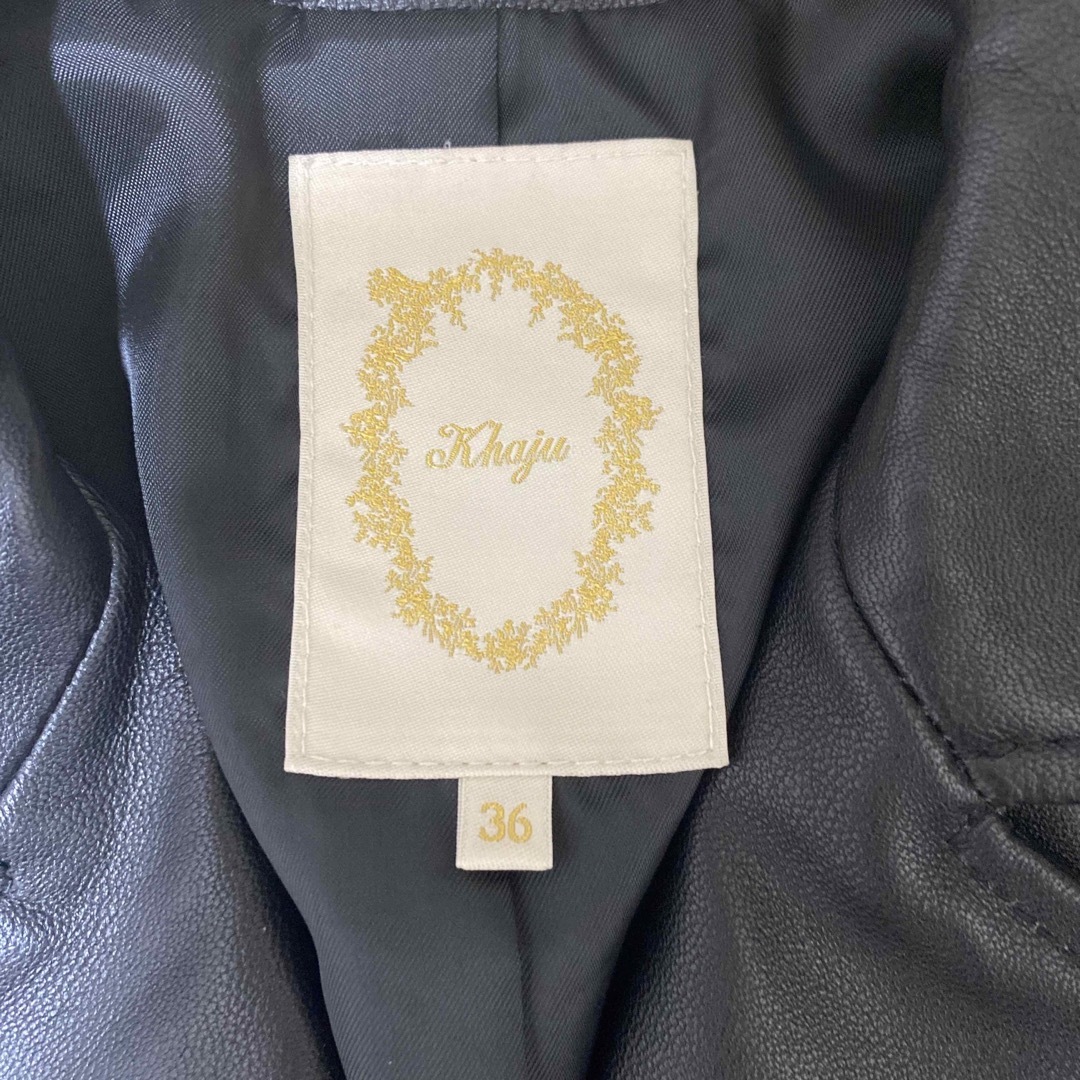 Khaju - 定価3万円 Khaju カージュ 本革 リアルレザーライダース