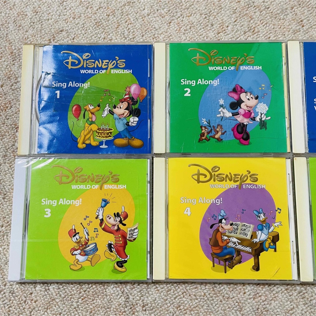 Disney - ディズニー英語システム DWE シングアロング CD 8枚セットの