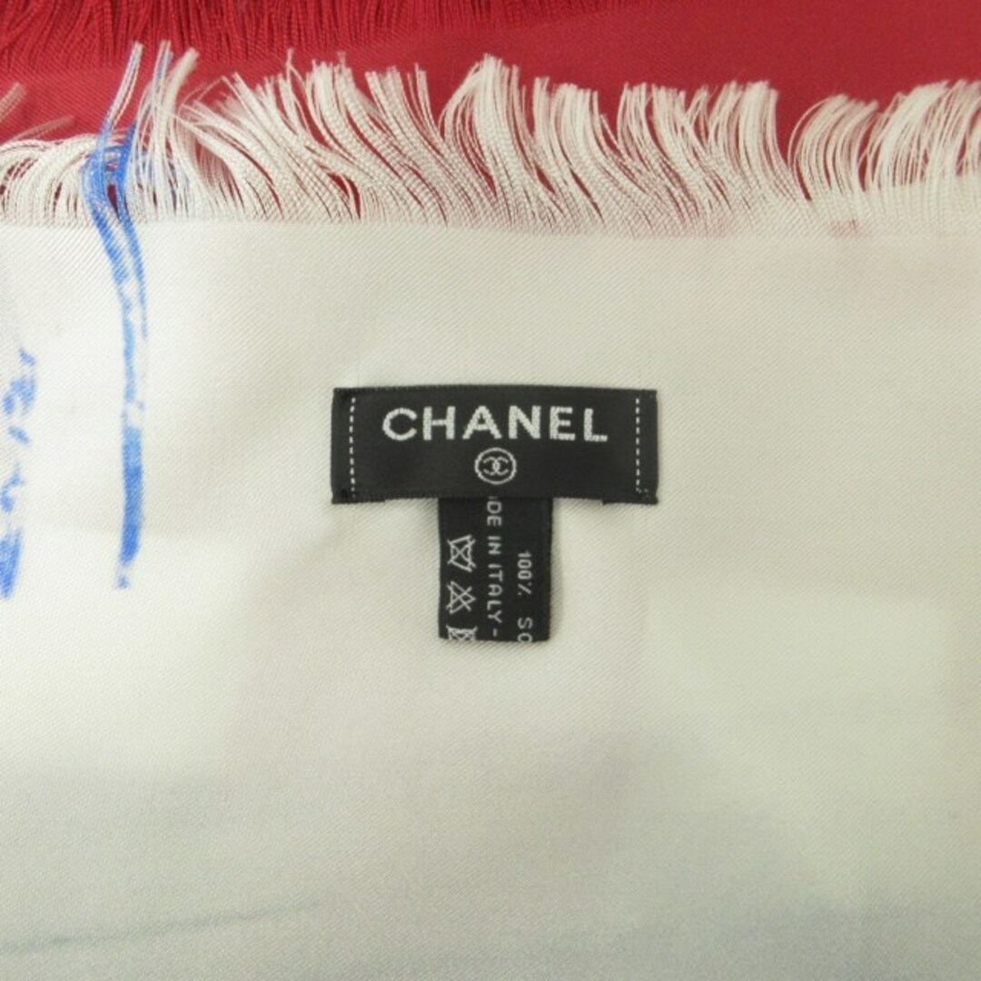 美品 大判 CHANEL シャネル スカーフ ココマーク シルク100%-