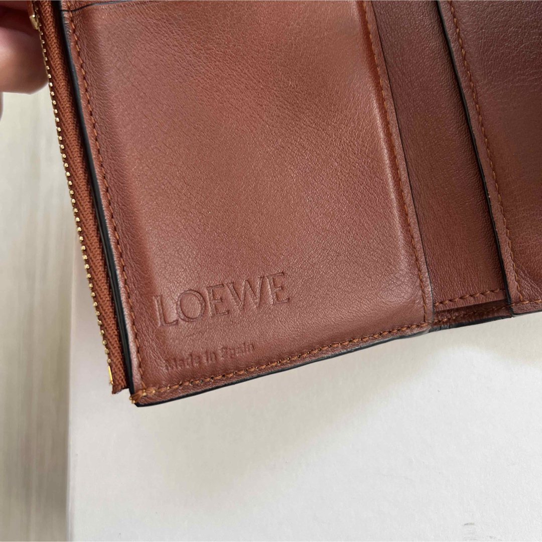 LOEWE  ロエベ　 アナグラム柄　 バーティカルウォレット 折財布