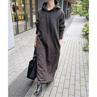 50%OFF 美品 スピックアンドスパン コットンウール 膝丈ワンピース M