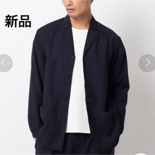 ザショップティーケー(THE SHOP TK)の新品　THE SHOP TK ◆シャツジャケット　ネイビー　Lサイズ タグ付き (その他)