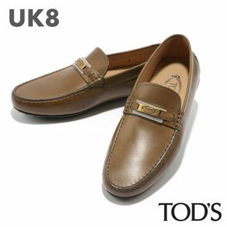 トッズ(TOD'S)の新品 TOD’S City Gommino Driving ライトブラウンUK8(スリッポン/モカシン)