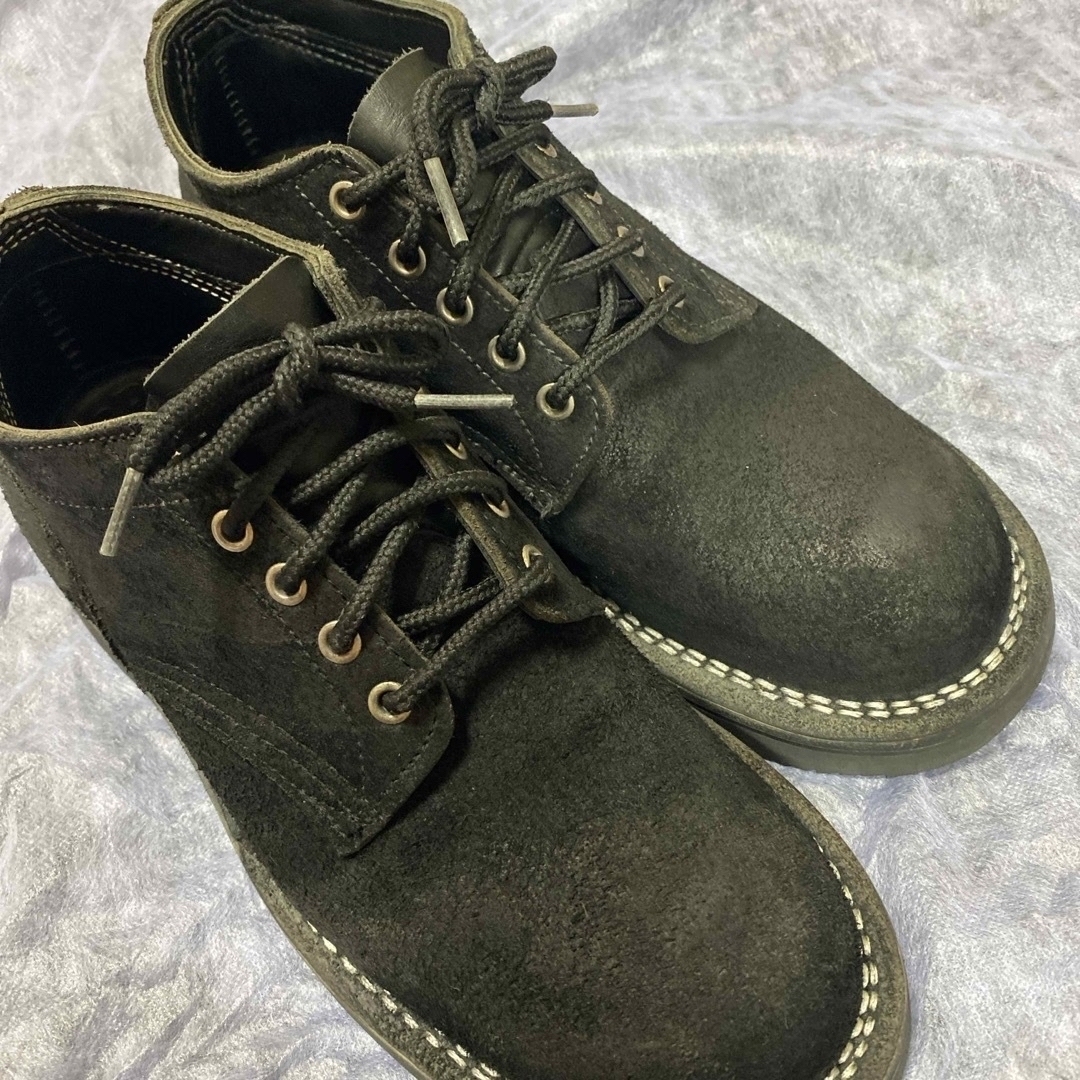 NEPENTHES(ネペンテス)のハソーン オックスフォード 短靴US8.5  ネペンテス別注 ブラックラフアウト メンズの靴/シューズ(ブーツ)の商品写真