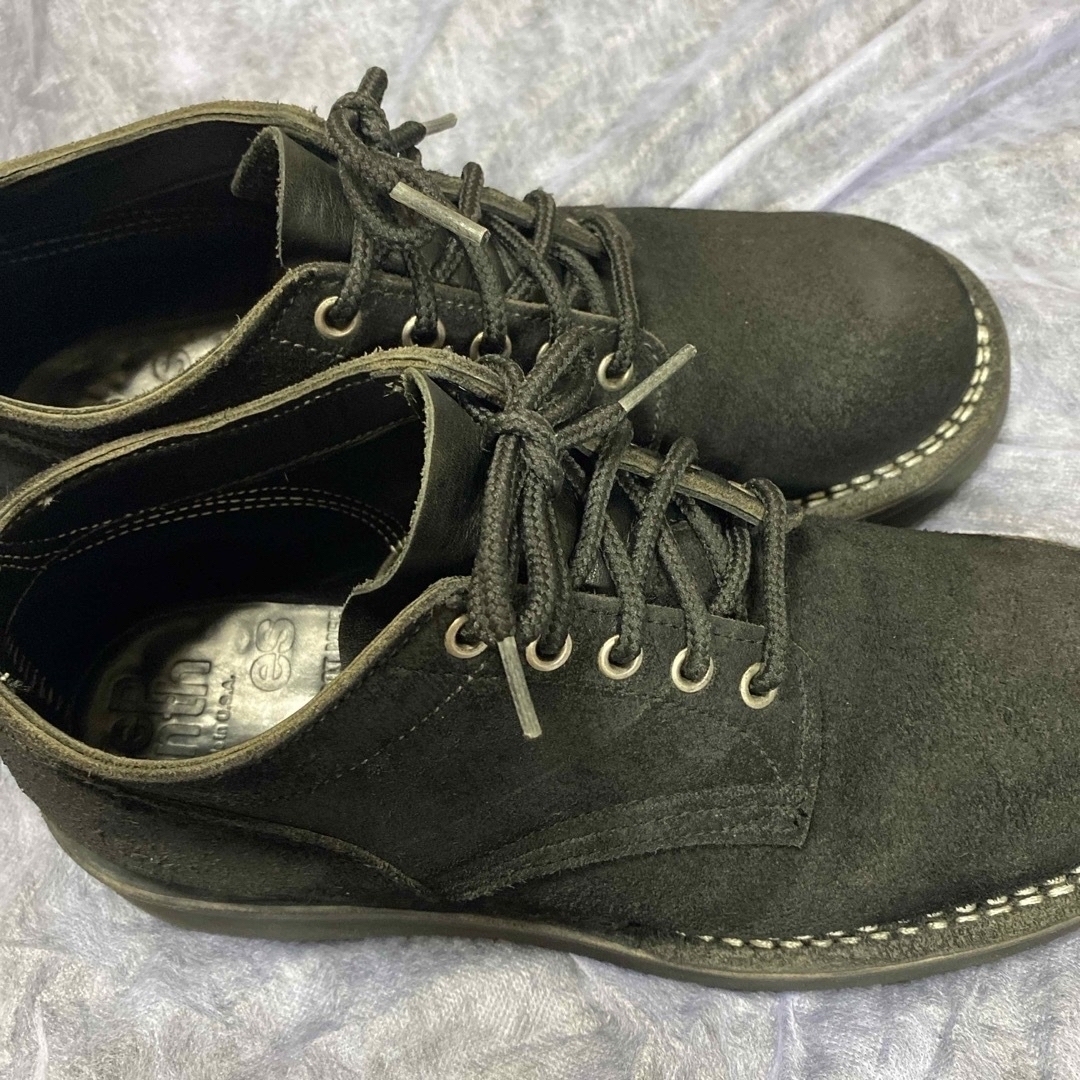 NEPENTHES(ネペンテス)のハソーン オックスフォード 短靴US8.5  ネペンテス別注 ブラックラフアウト メンズの靴/シューズ(ブーツ)の商品写真